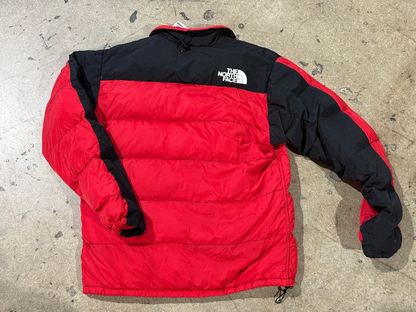 The North Face Puffer Jacket - Black/Red Size Large