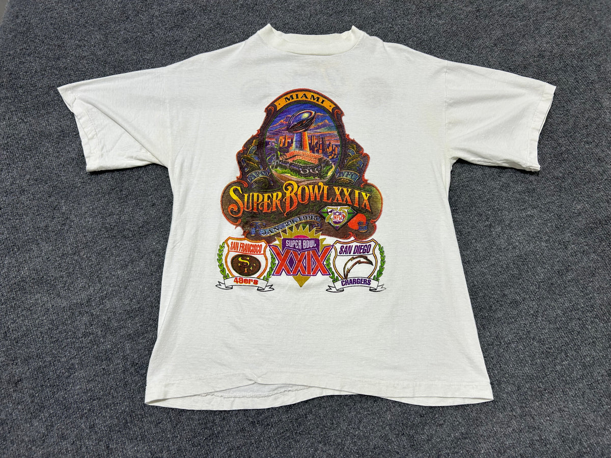 1995 Super Bowl XXIX Tee - White size XL