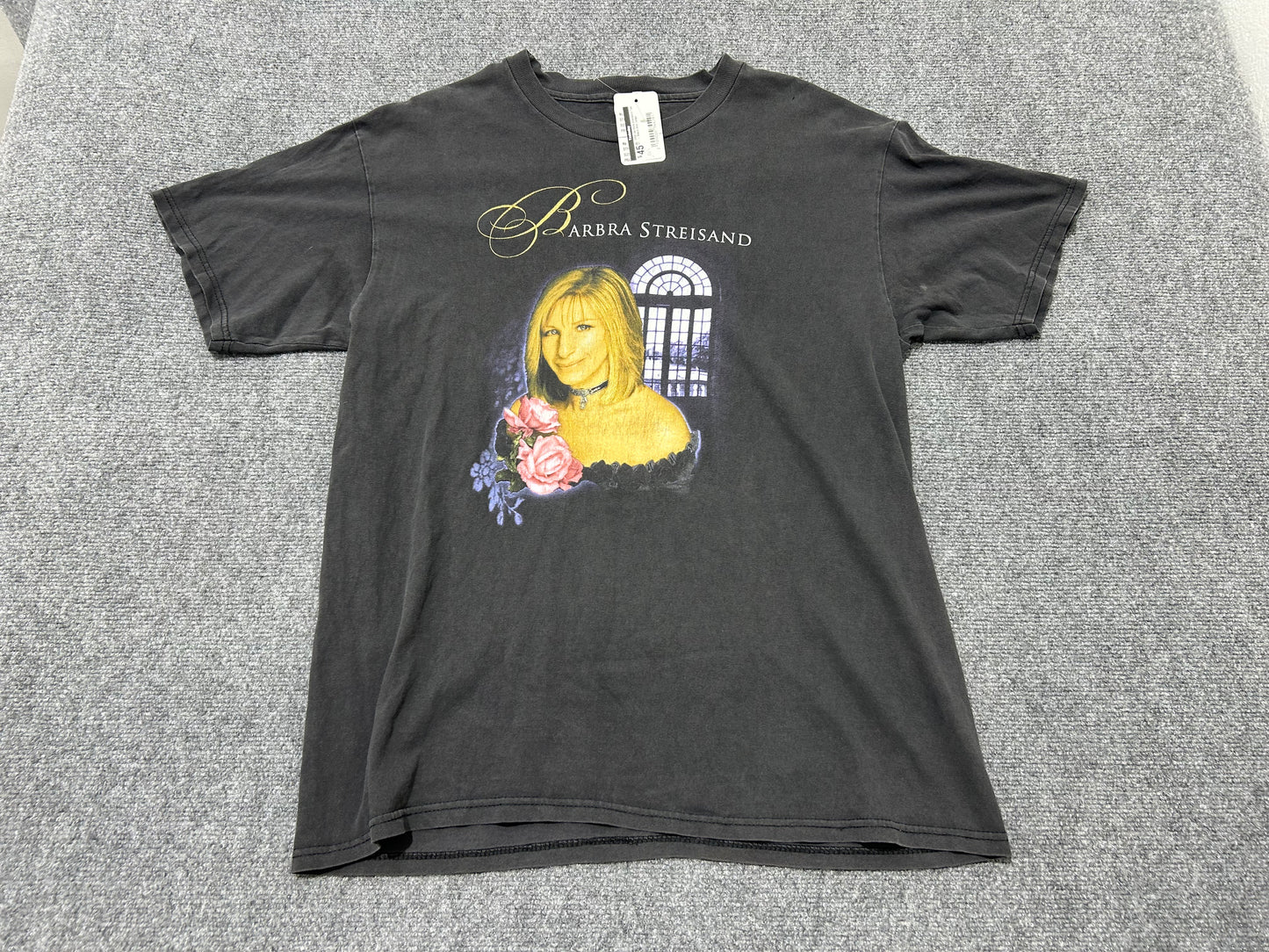 2000 Barbara Streisand Tee - Black Size Large