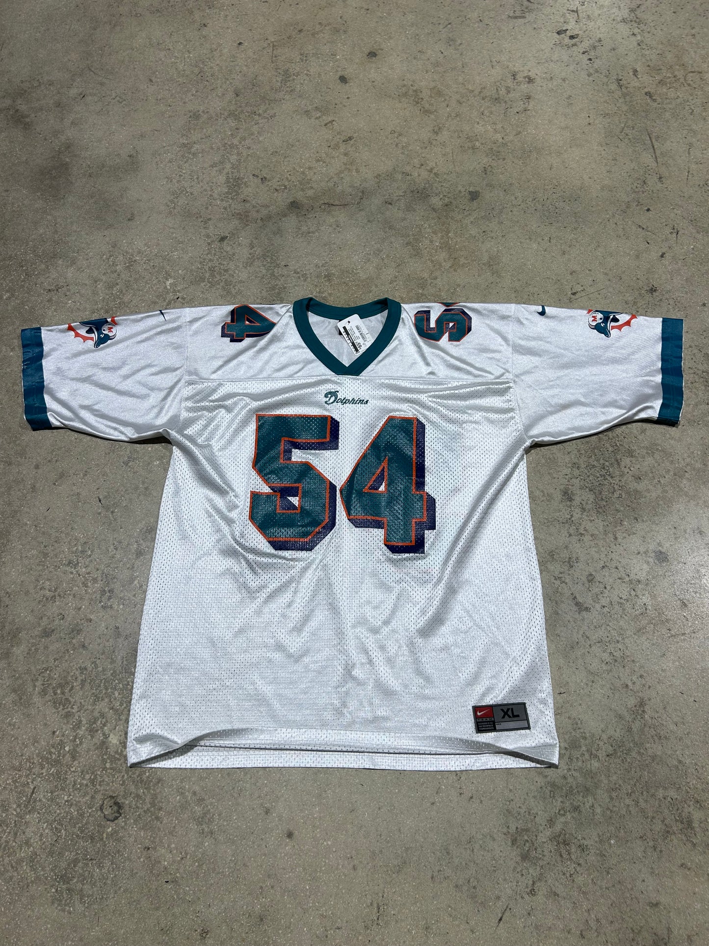 Miami Dolphins Zach Thomas #54 Football Jersey - White Size XL (con)