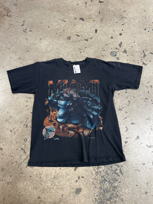 1994 Miami Dolphins Breakthrough Tee - Faded Black Size Large