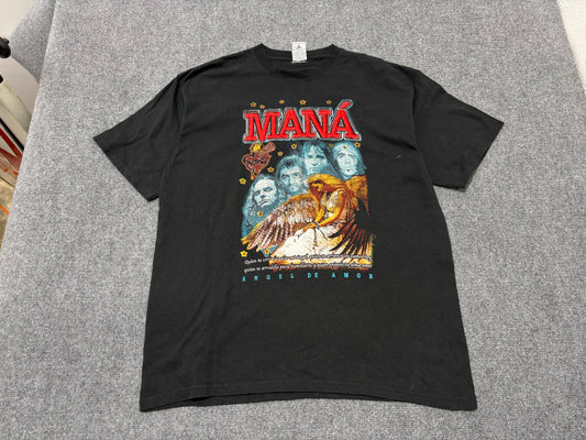 Mana Angel De Amor Mexican Boot Tee - Black Size XL