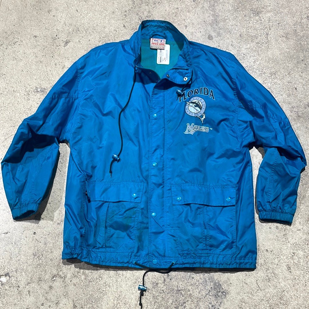 Florida Marlins Rain Jacket - Teal Size XL