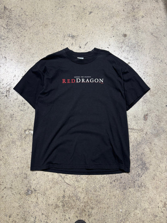 2002 Red Dragon The Movie Title Tee - Black Size XL (23 x 29)