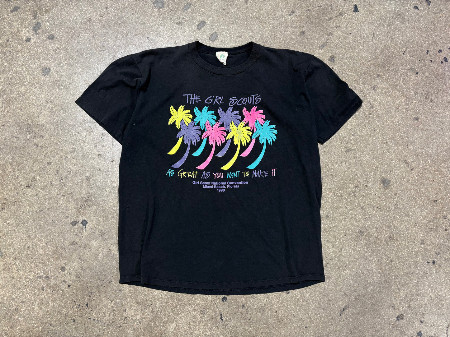 1990 Miami Beach The Girl Scouts Tee - Black Size XL