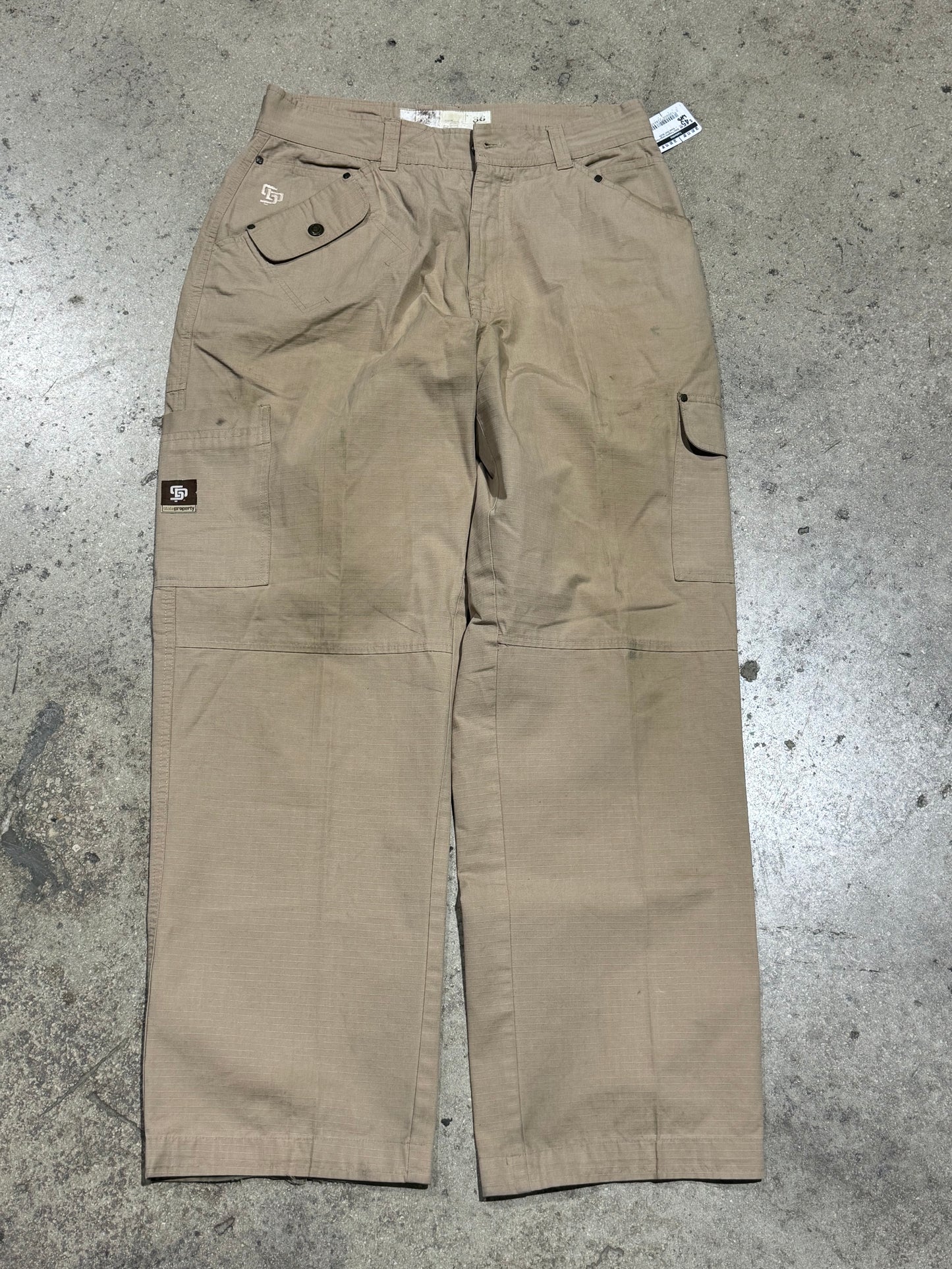 State Property Cargo Pants - Khaki Size 36x34