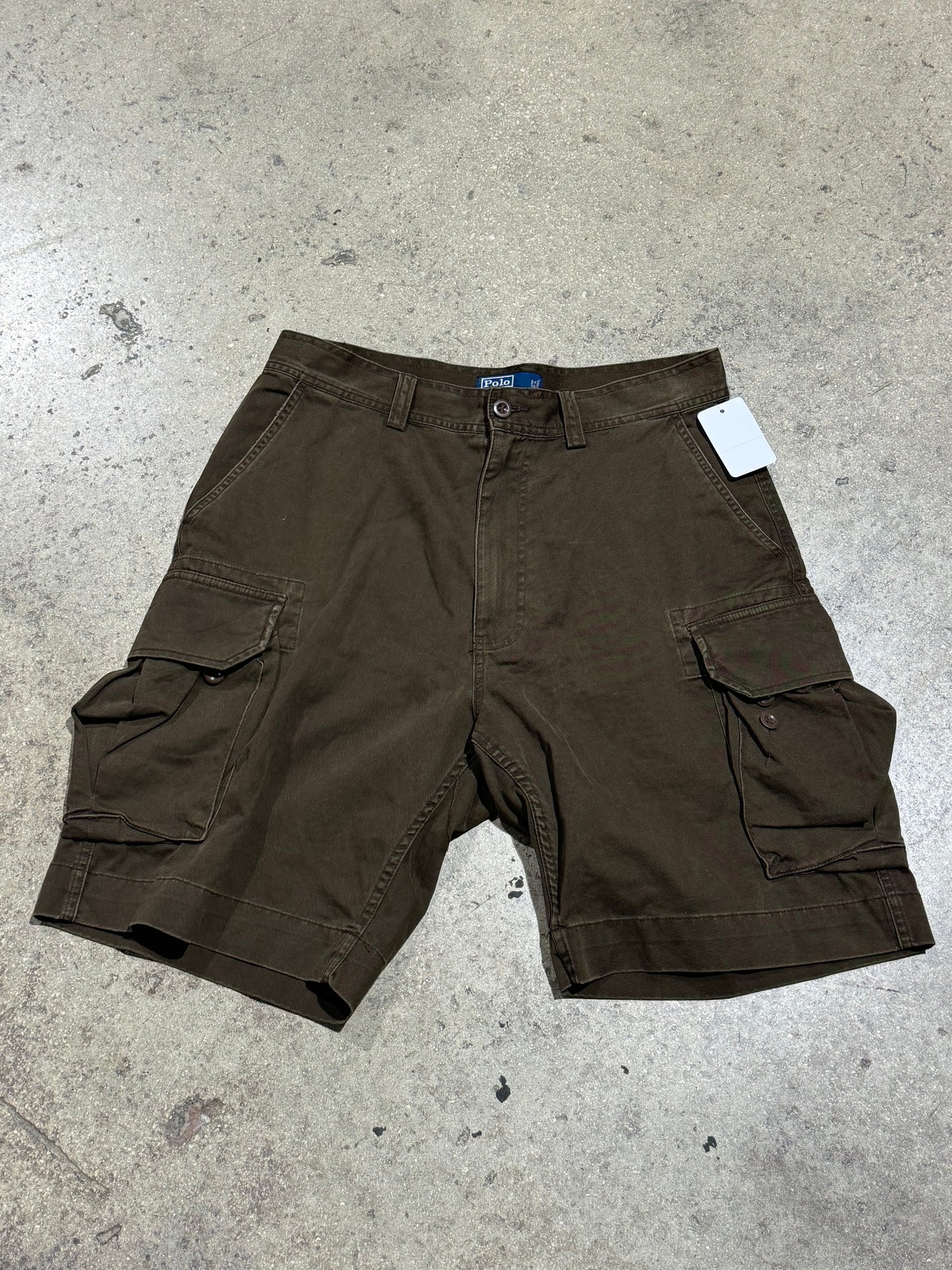 Polo Ralph Lauren Cargo Shorts - Dark Brown Size 33