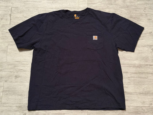 Carhartt Pocket Tee - Navy Size XL
