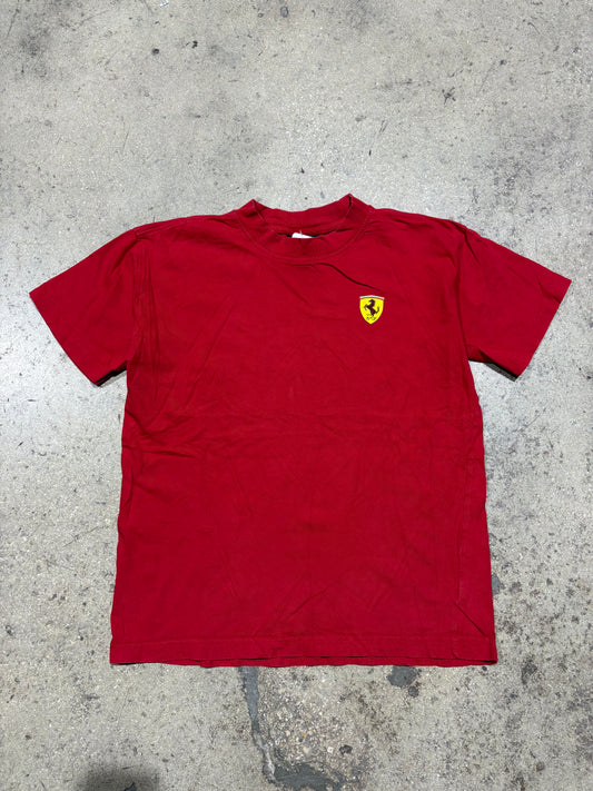 Womens Ferrari Tee - Red Size Small