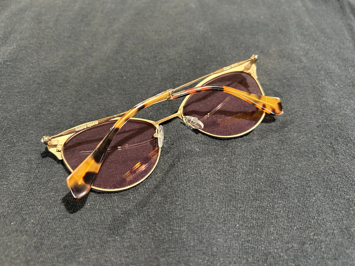 Miu Miu Cat Eye Sunglasses - Purple/Pink/Brown