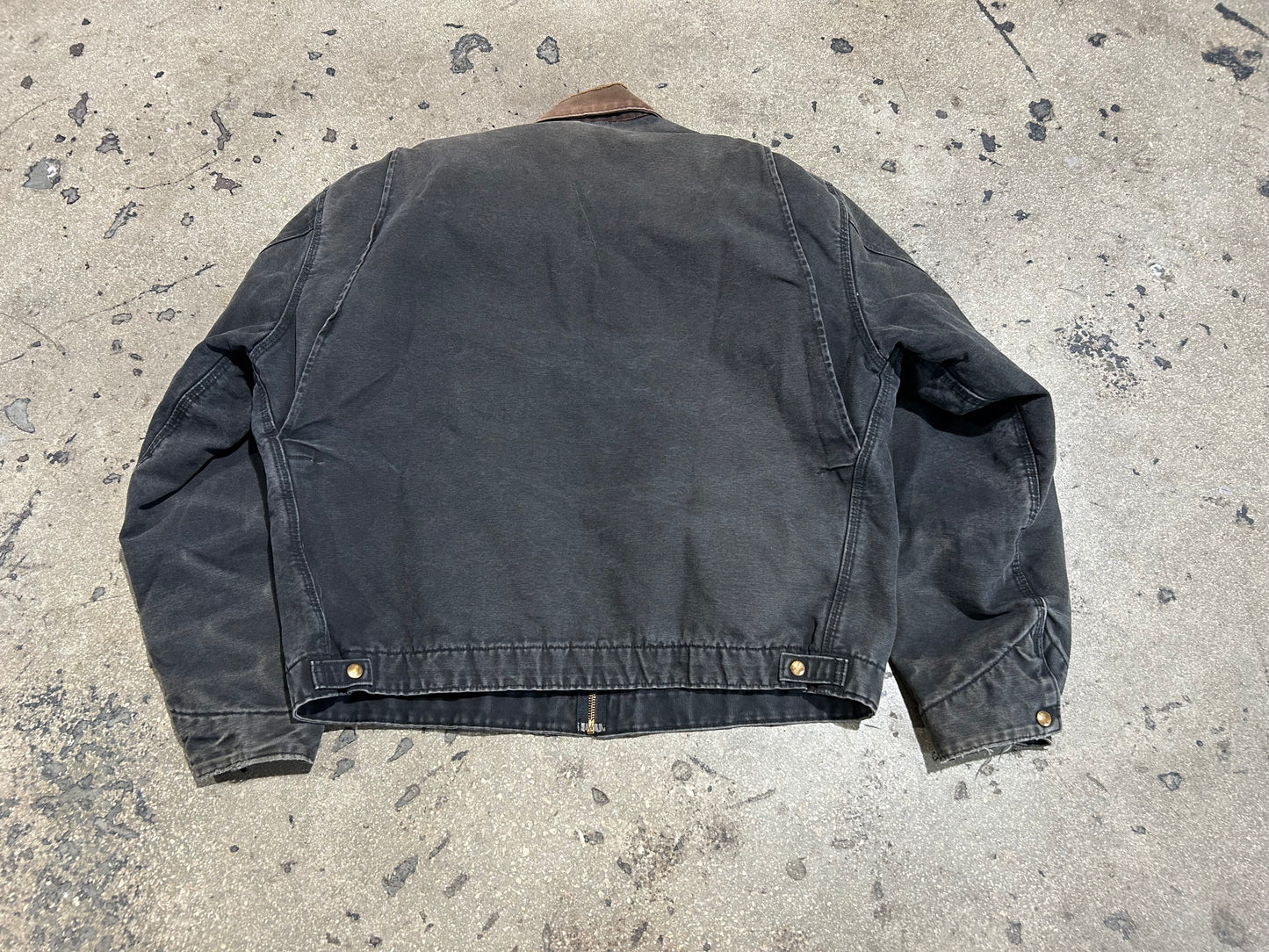 Carhartt Steelworkers Detroit Lined Jacket - Black/Brown Size XXL