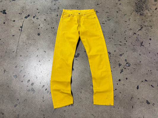 Levis 501 XX Jeans - Yellow Size 30 x 34