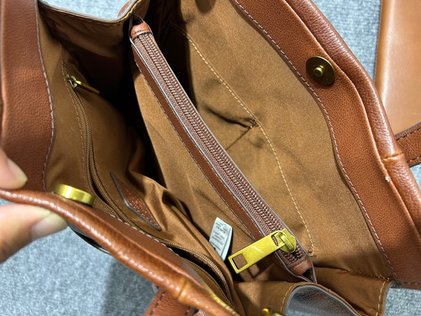 Fossil Kingston Tote Bag w/ Wallet - Brown