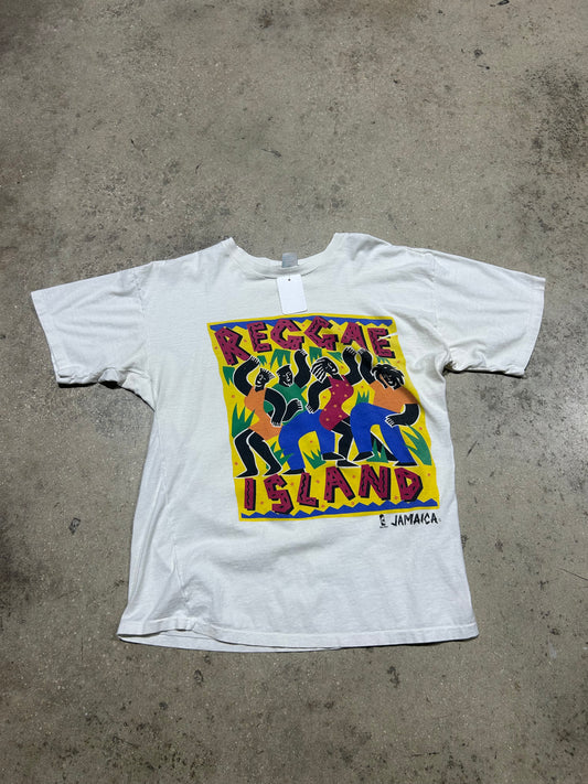 Reggae Island Tee - White Size XL