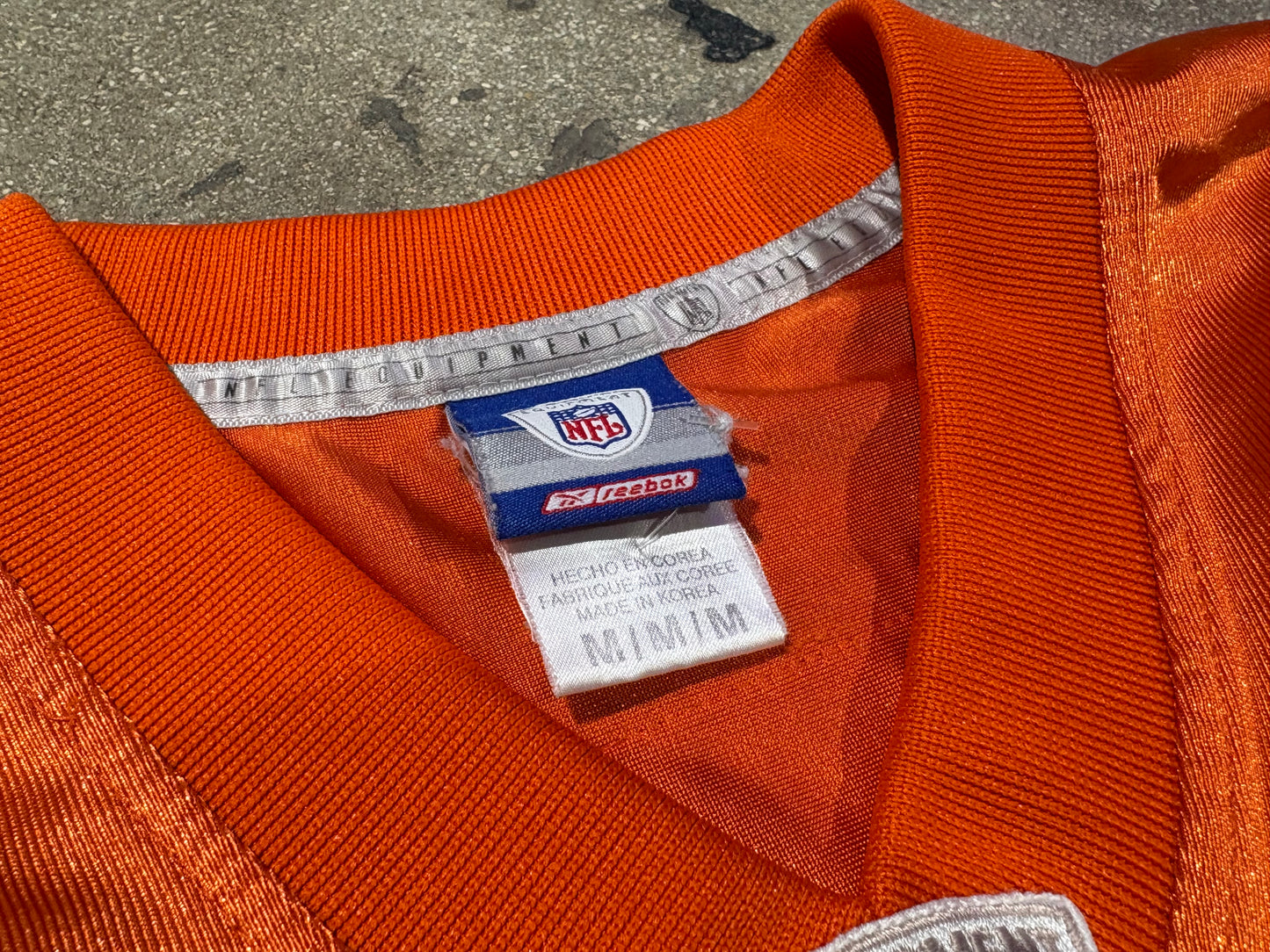 Chicago Bears #35 Thomas Football Jersey - Orange Size Medium