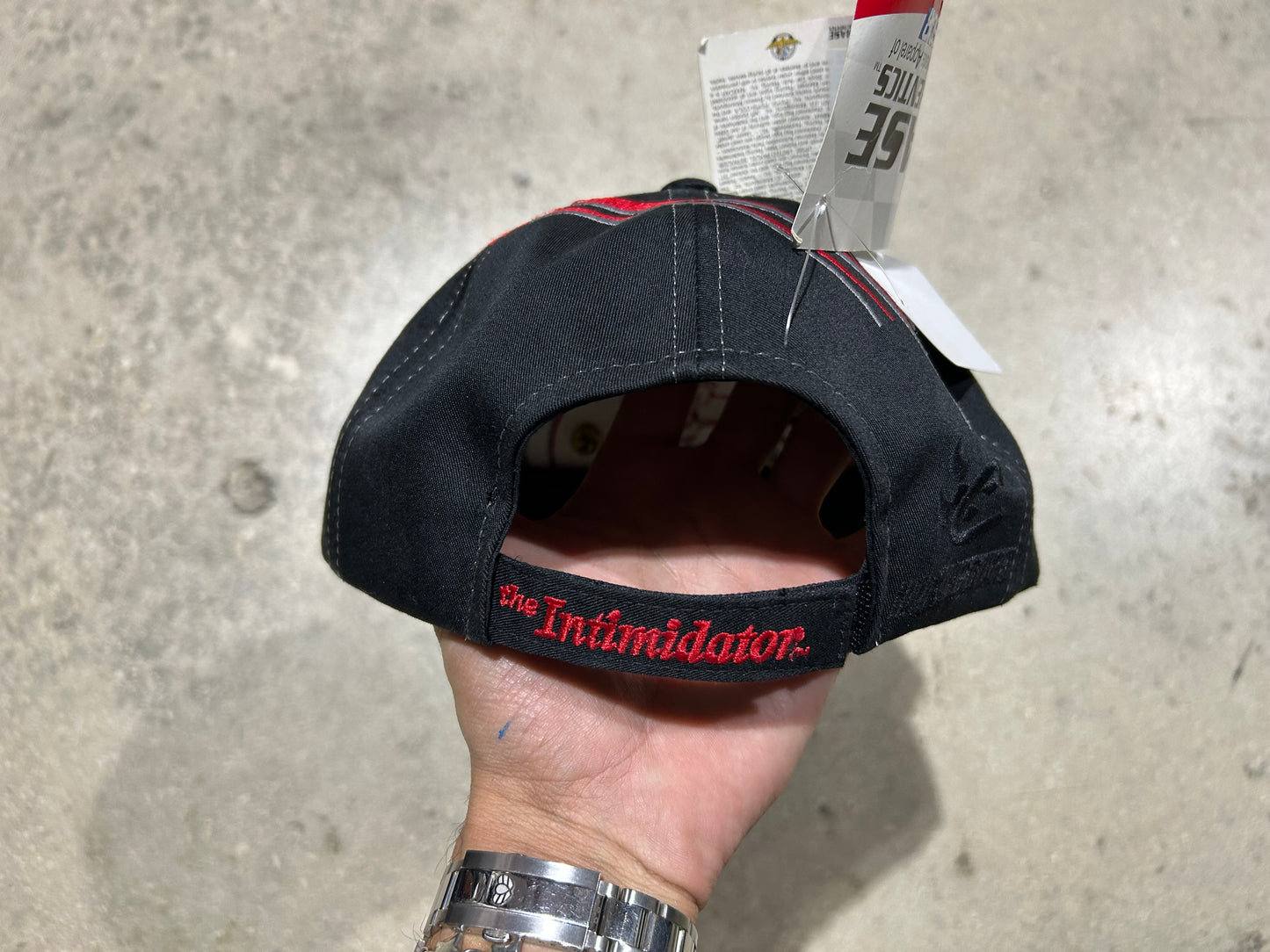 Dale Earnhardt Dad Cap Style Hat - Black/Red