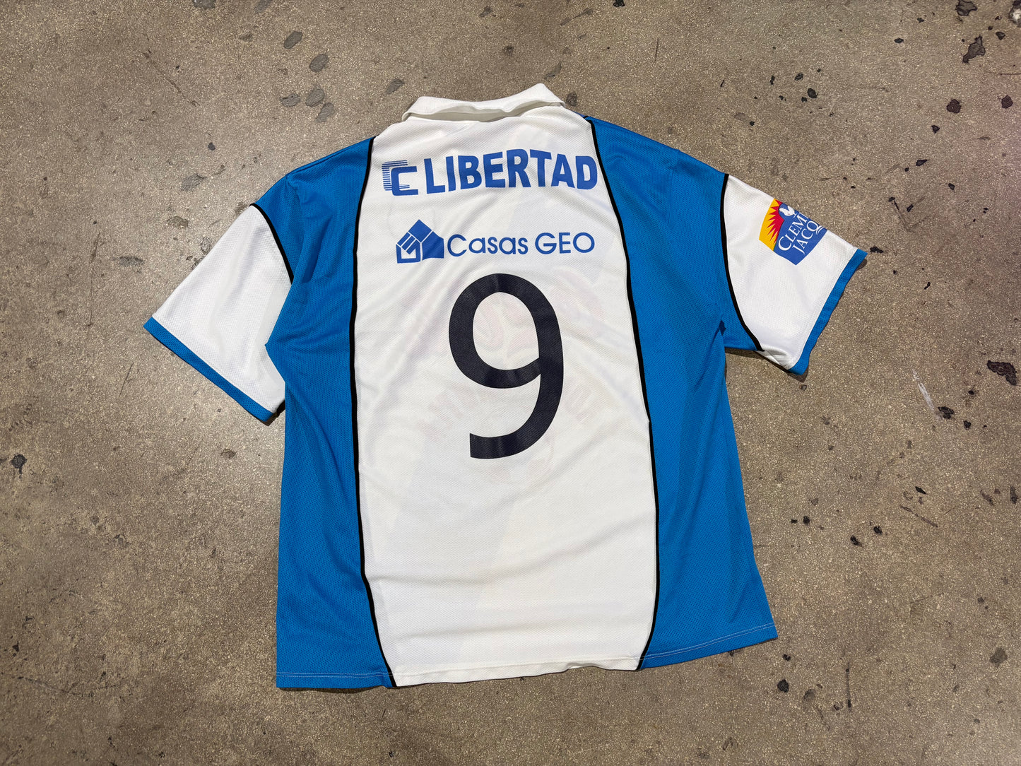 Puebla FC Liga MX Soccer Jersey - White/Blue Size XL
