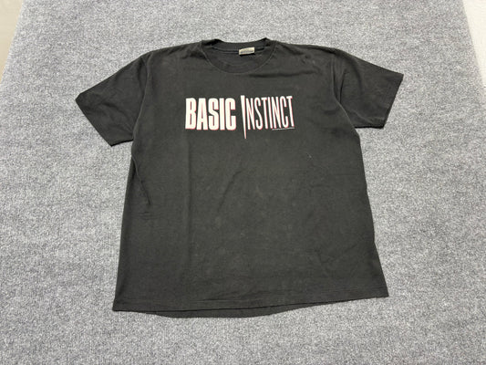 1992 Basic Instinct Title Tee - Black Size XL