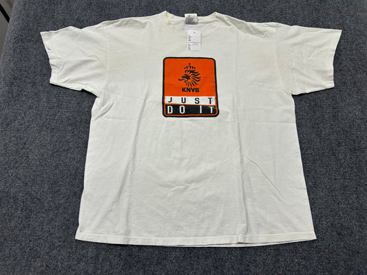 KNVB Nike Just Do It Tee - White size XL