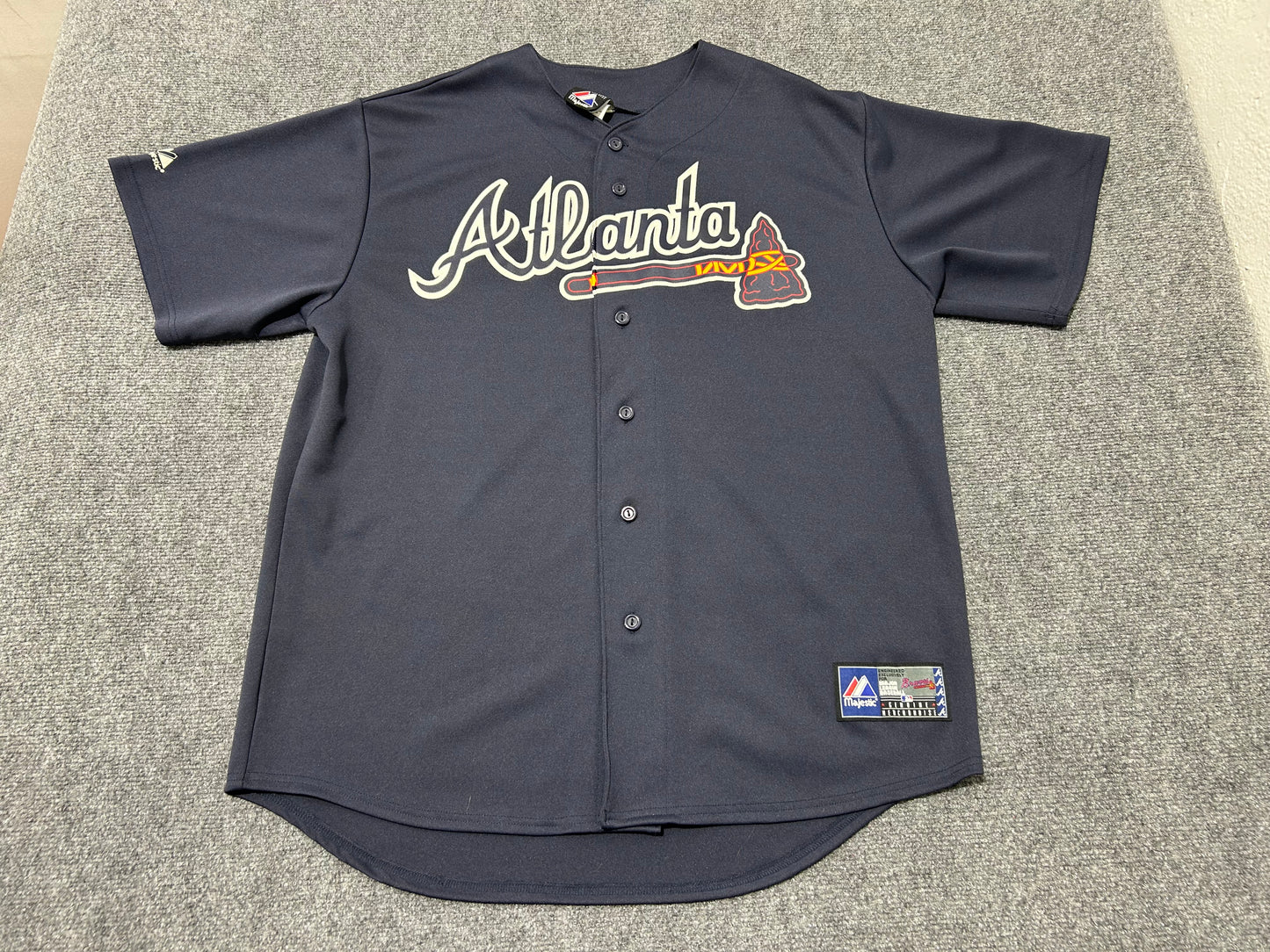 Atlanta Braves Baseball Jersey - Navy Size XL