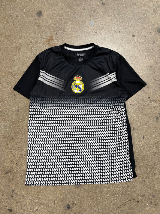 Real Madrid Warm Up Jersey - Black Size Large