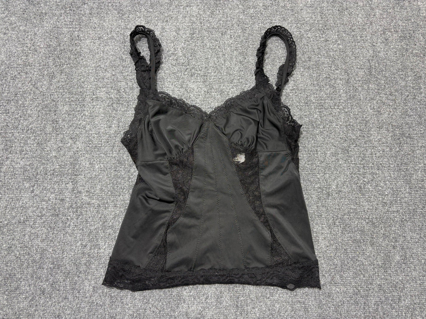 Forever Lace Lingerie Top - Black Size Large