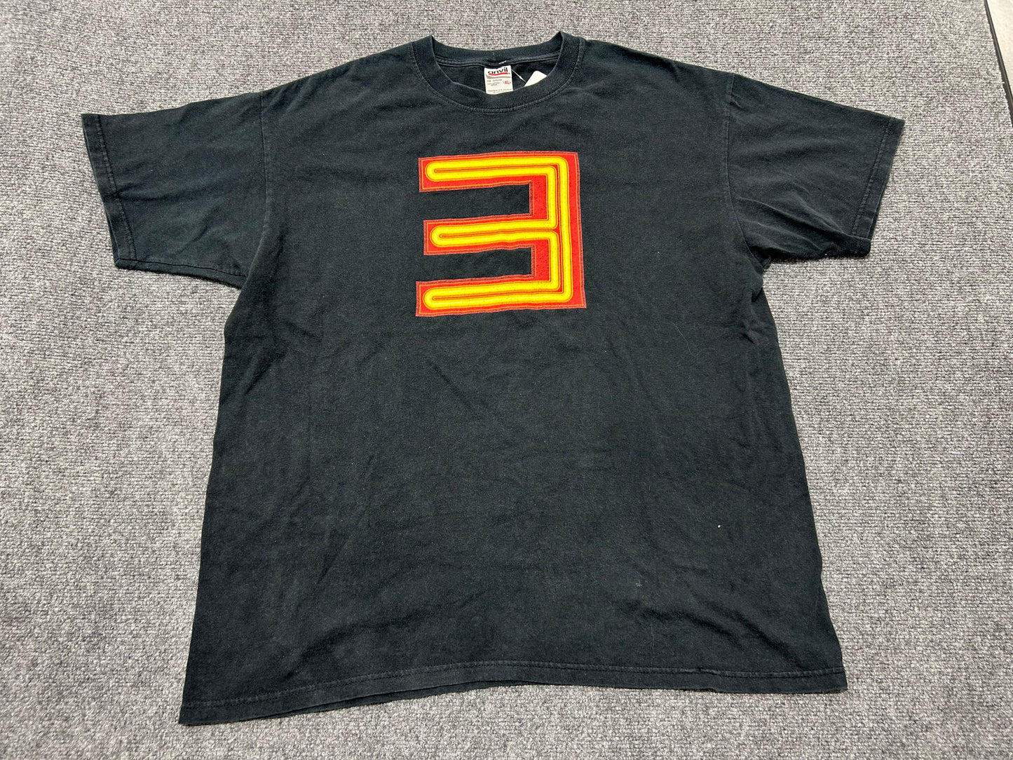2003 The Eminem Show Backwards E Logo Tee - Black Size XL