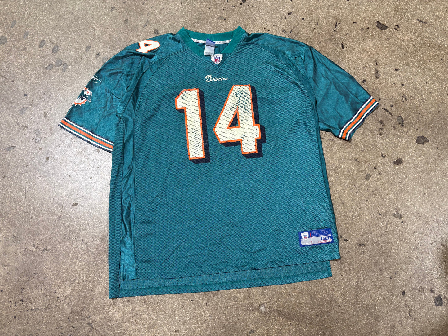 Miami Dolphins #14 Brian Griese Jersey - Teal size XXL