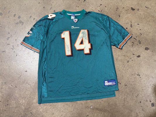 Miami Dolphins #14 Brian Griese Jersey - Teal size XXL