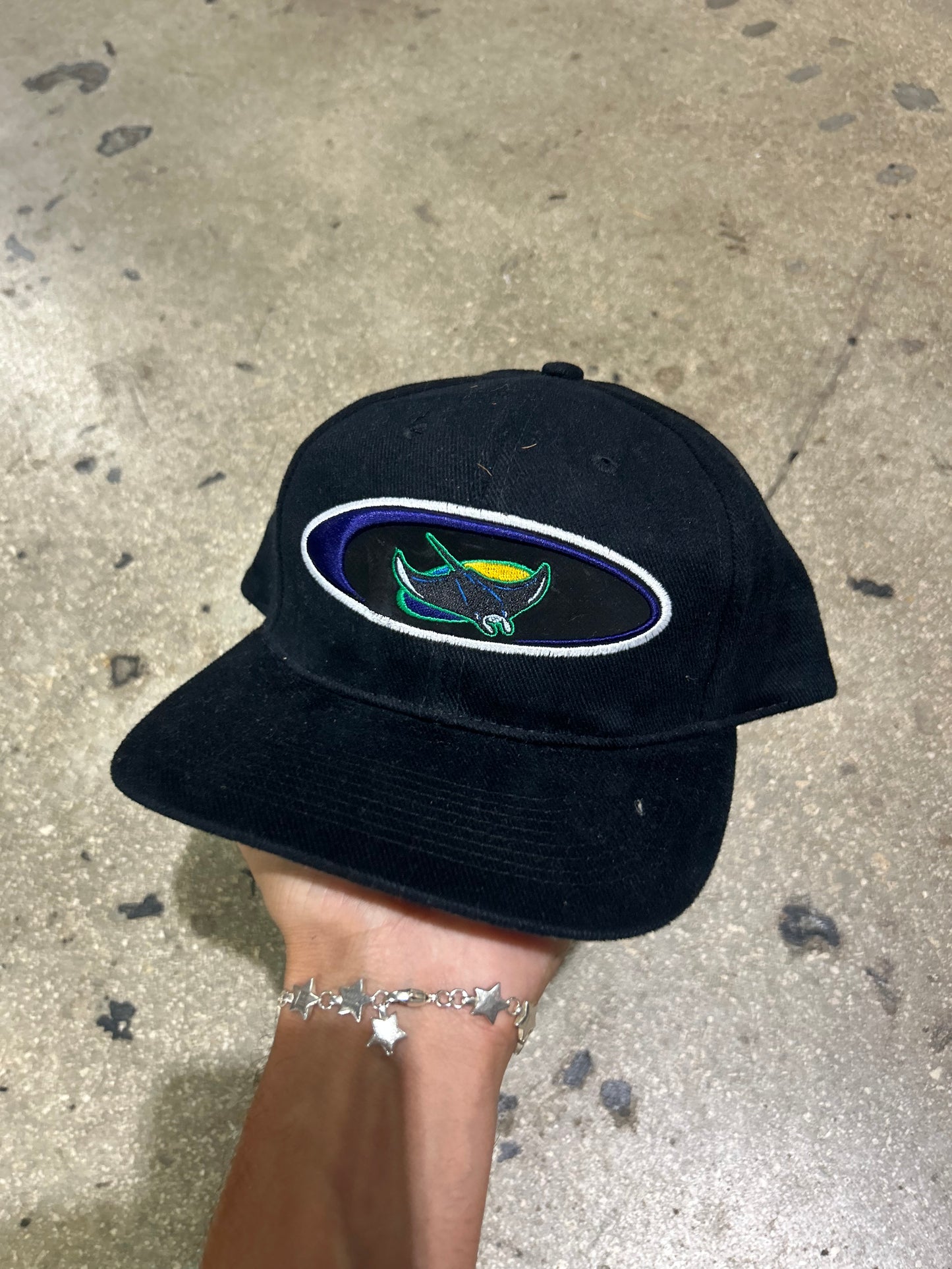 Tampa Bay Devil Rays Ray Hat - Black