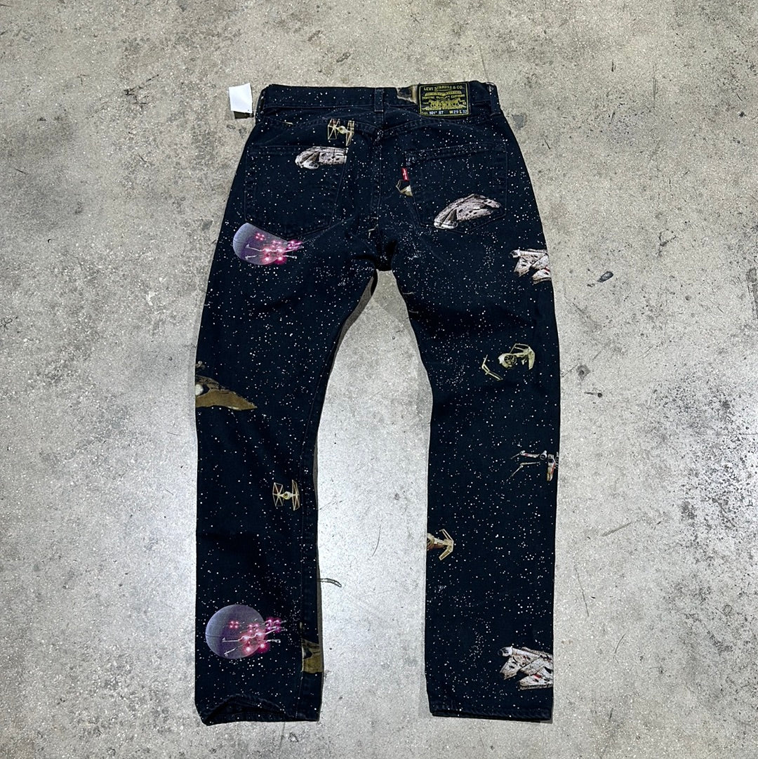 Levis Star Wars Denim Jeans - Black Size 29x32