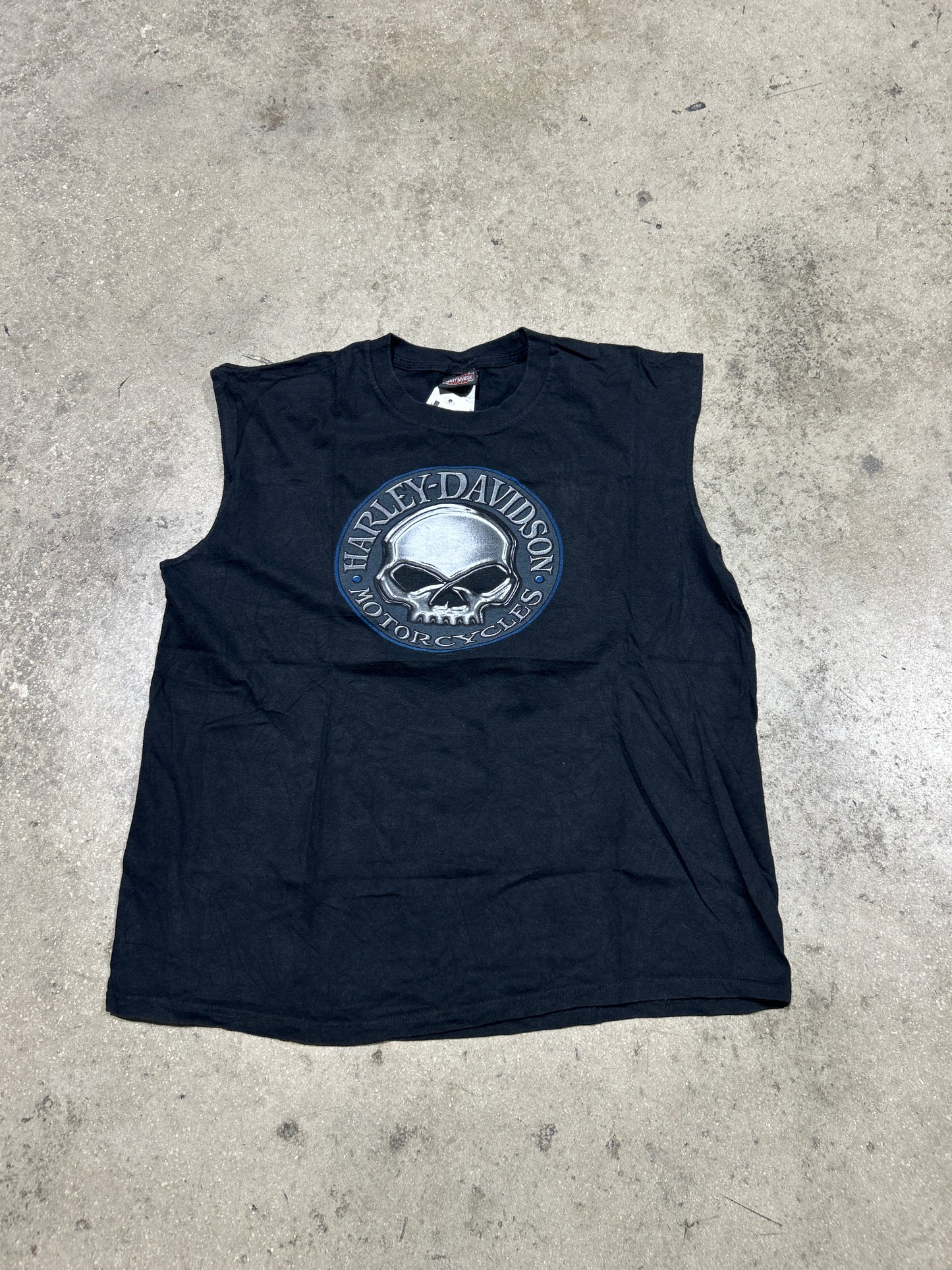 2013 Harley Davidson El Paso, Texas Cuttoff Tee - Black Size XL