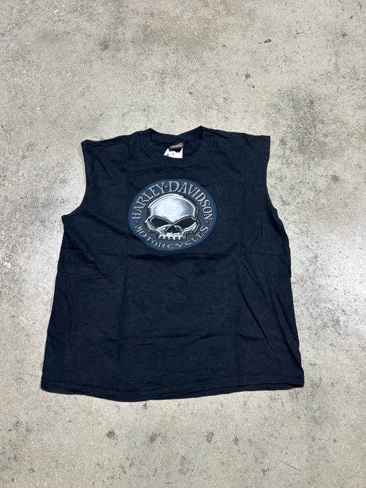 2013 Harley Davidson El Paso, Texas Cuttoff Tee - Black Size XL