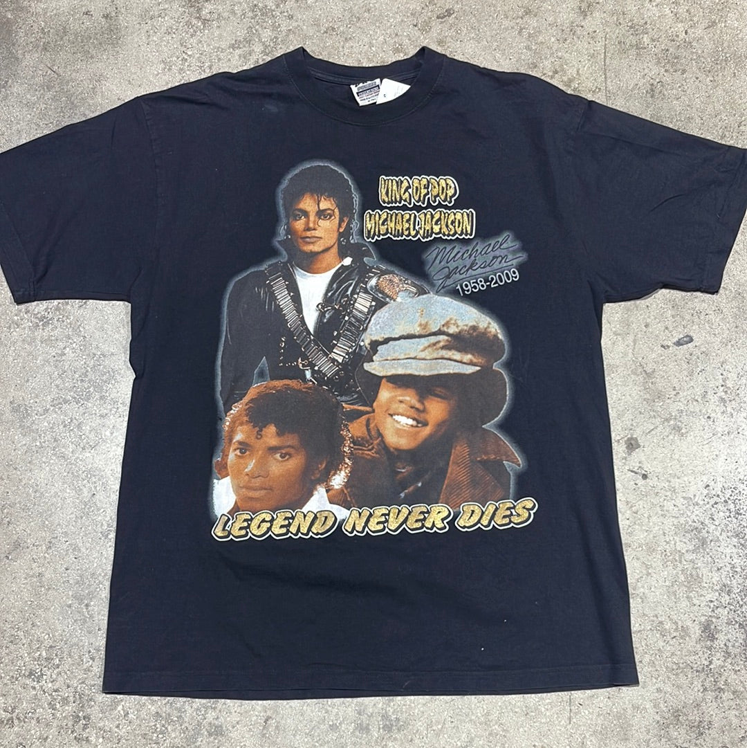 2009 Michael Jackson King of Pop Tee - Black Size XXXL