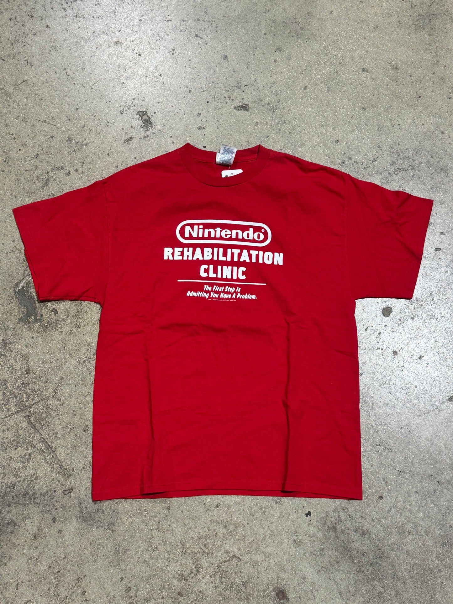 Nintendo Rehab Clinic Tee - Red Size Large