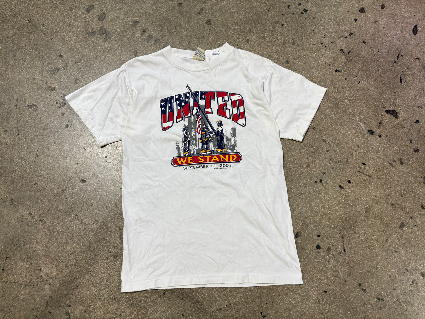 2001 911 Tee - White Size Medium
