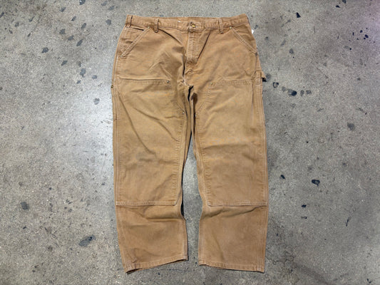 Carhartt Double Knee Pants - Dark Khaki Size 42x30
