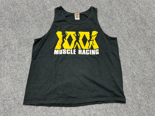 XXX Muscle Racing The Bitch Is Back Tank Top Tee - Black Size XL(con)