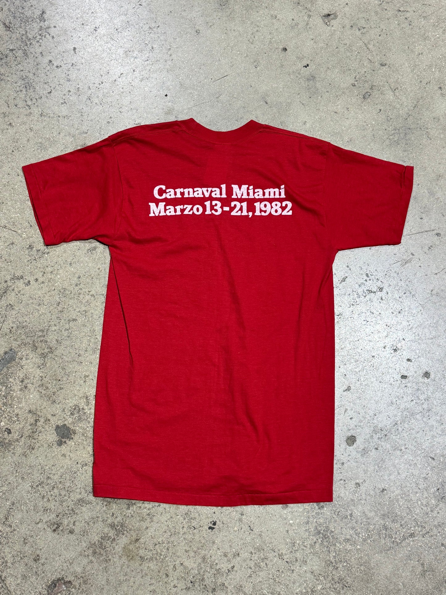 1982 Winston Carnival Miami Tee - Red Size XL