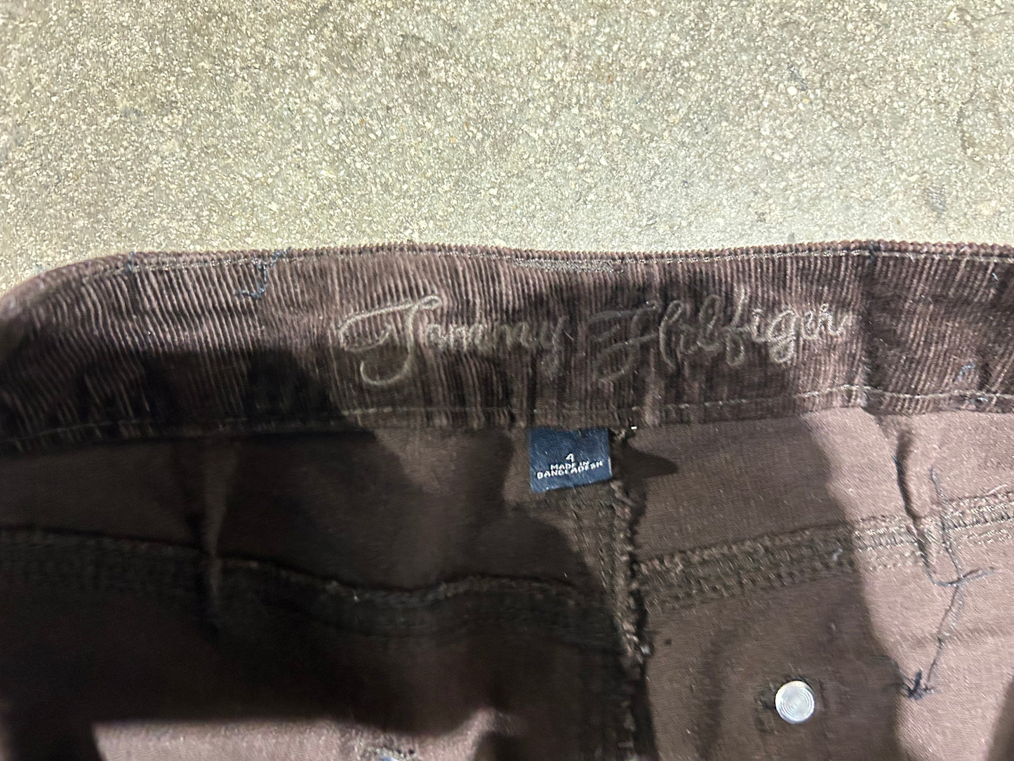 Tommy Hilfiger Corduroy Flare Pants - Brown Size 4