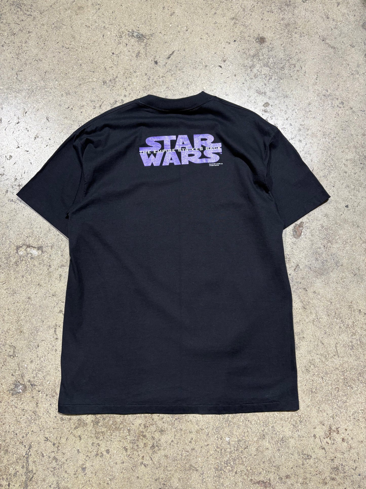 1995 Star Wars EP 5 VHS Cover Tee - Black Size XL (23 x 30.5)