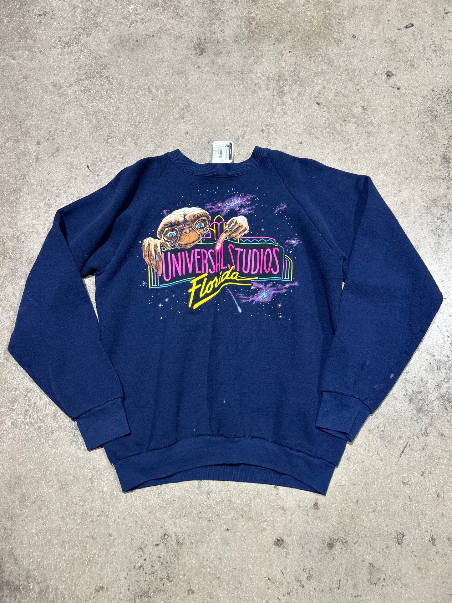 90s ET Universal Studios Crewneck - Navy Size XL