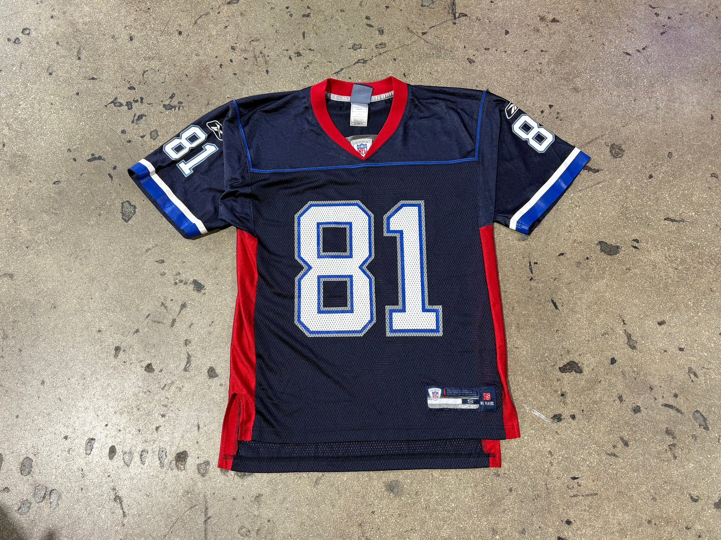 Buffalo Bills #81 Terrell Owens Jersey - Navy Size Small