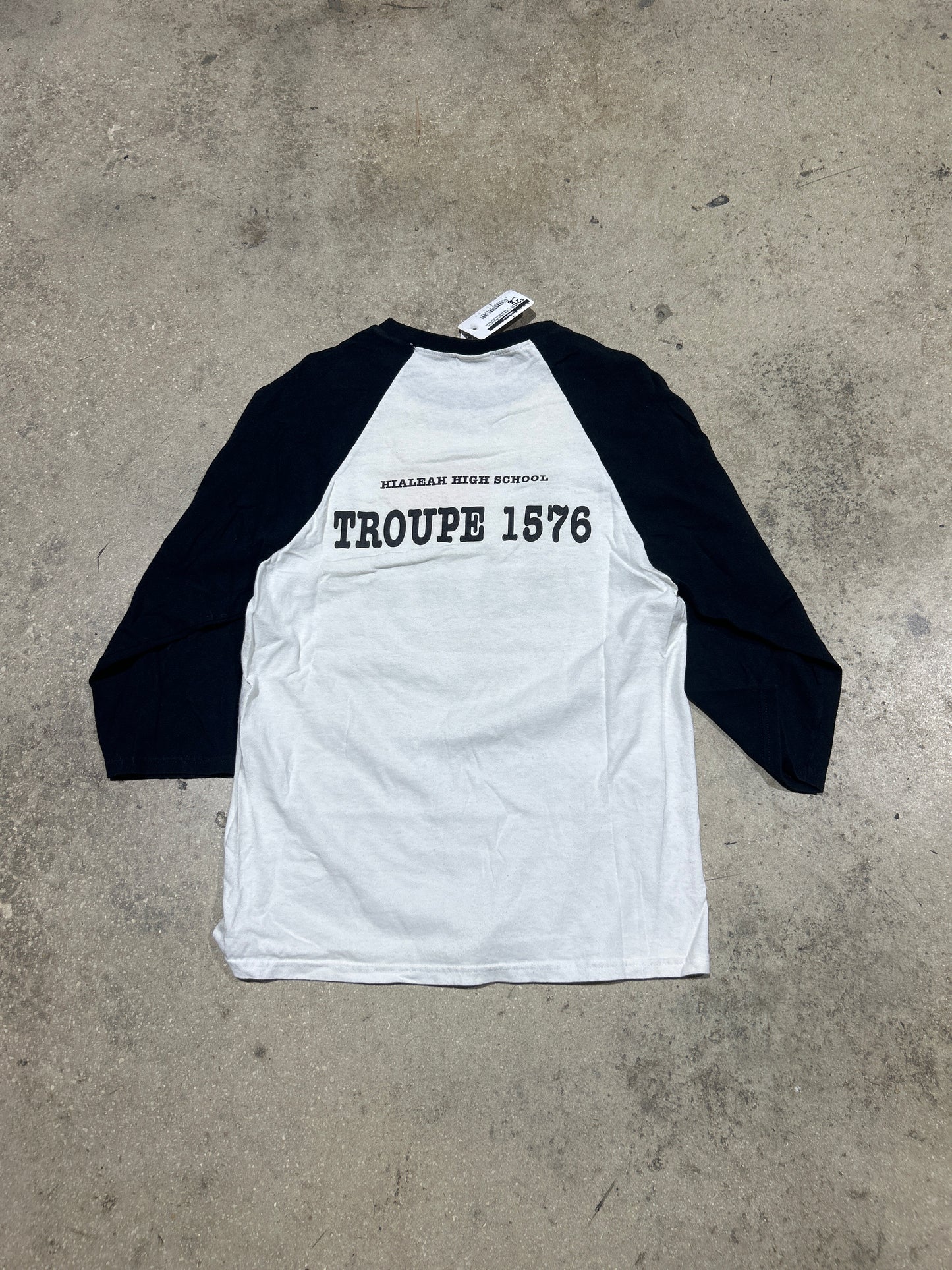 I Love Drama Raglan Tee - White/Black Size Small