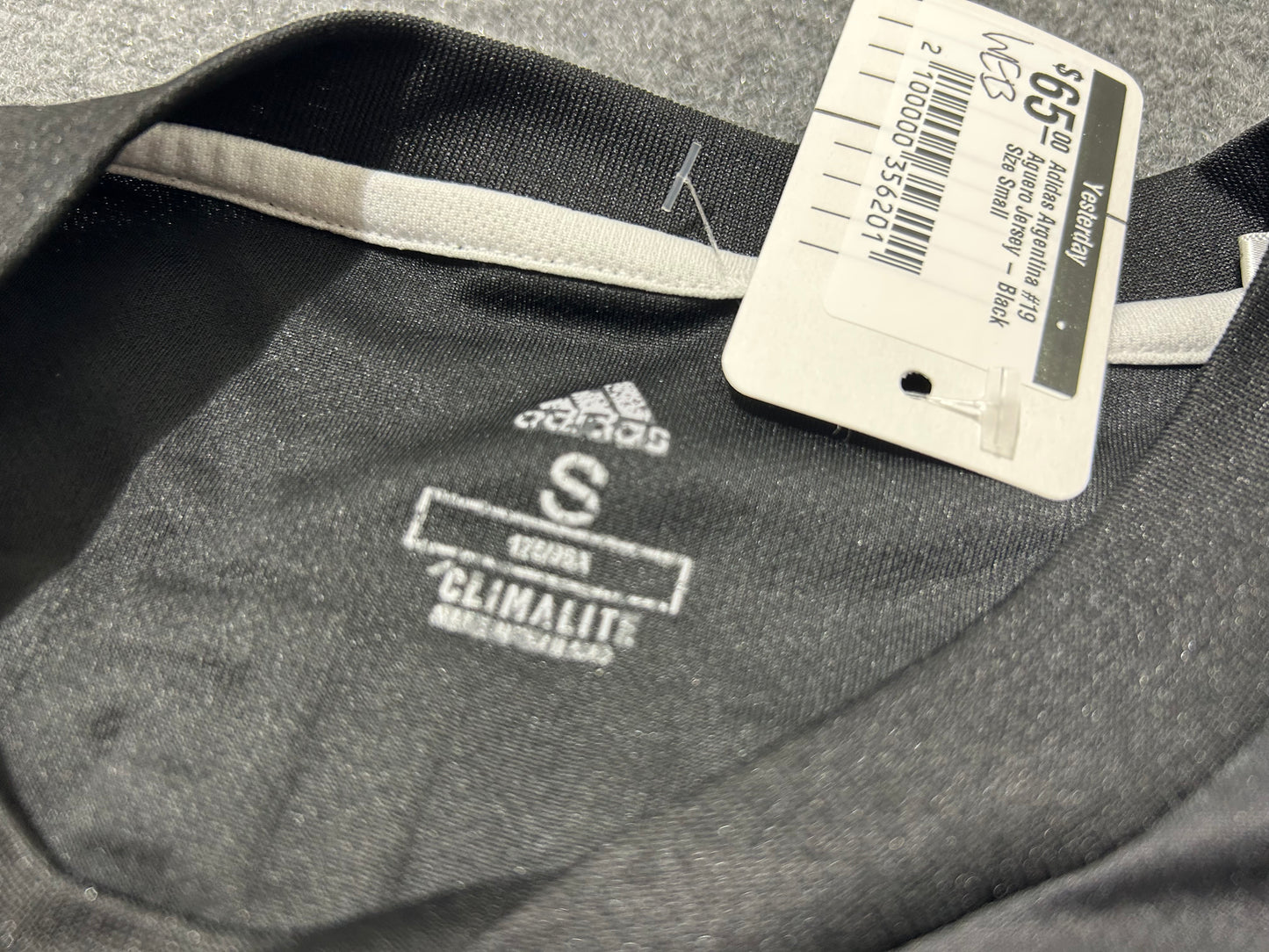Adidas Argentina #19 Aguero Jersey - Black Size Small