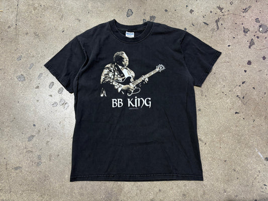 BB King Playing Guitar Tee - Back Size Large