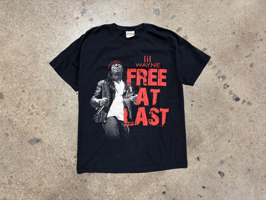 Lil Wayne Free At Last Tee - Black Size Large