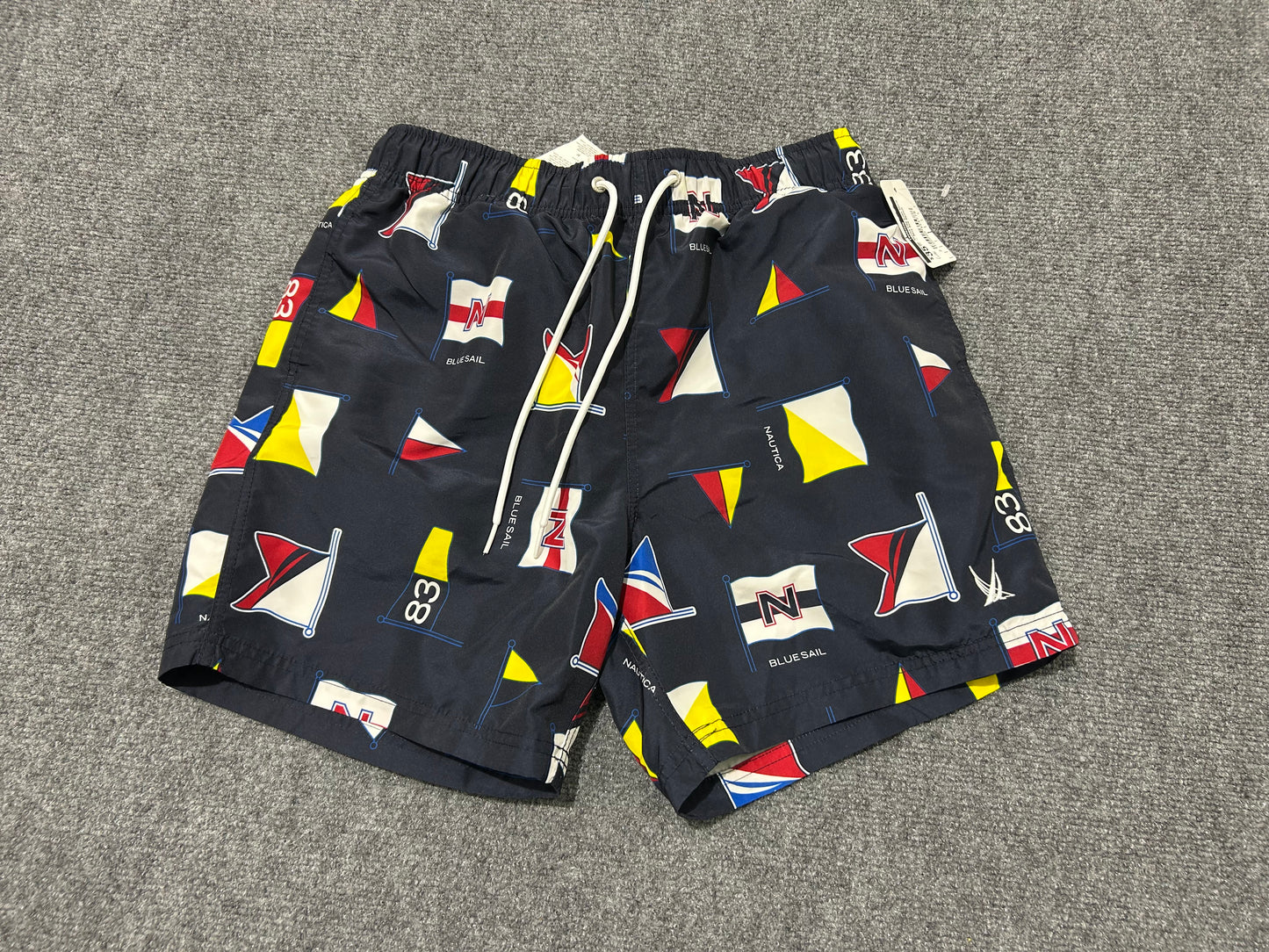 Nautica Flag Swim Shorts - Navy Size Medium