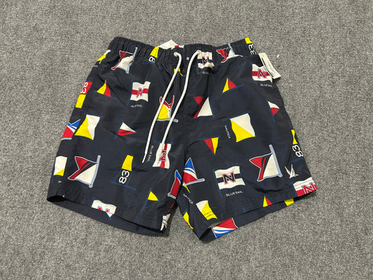 Nautica Flag Swim Shorts - Navy Size Medium