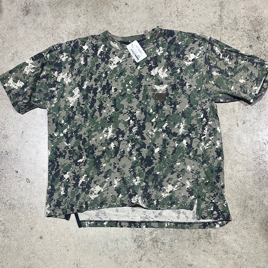 Big Smith Digi Camo Pocket Tee - Green Size Large